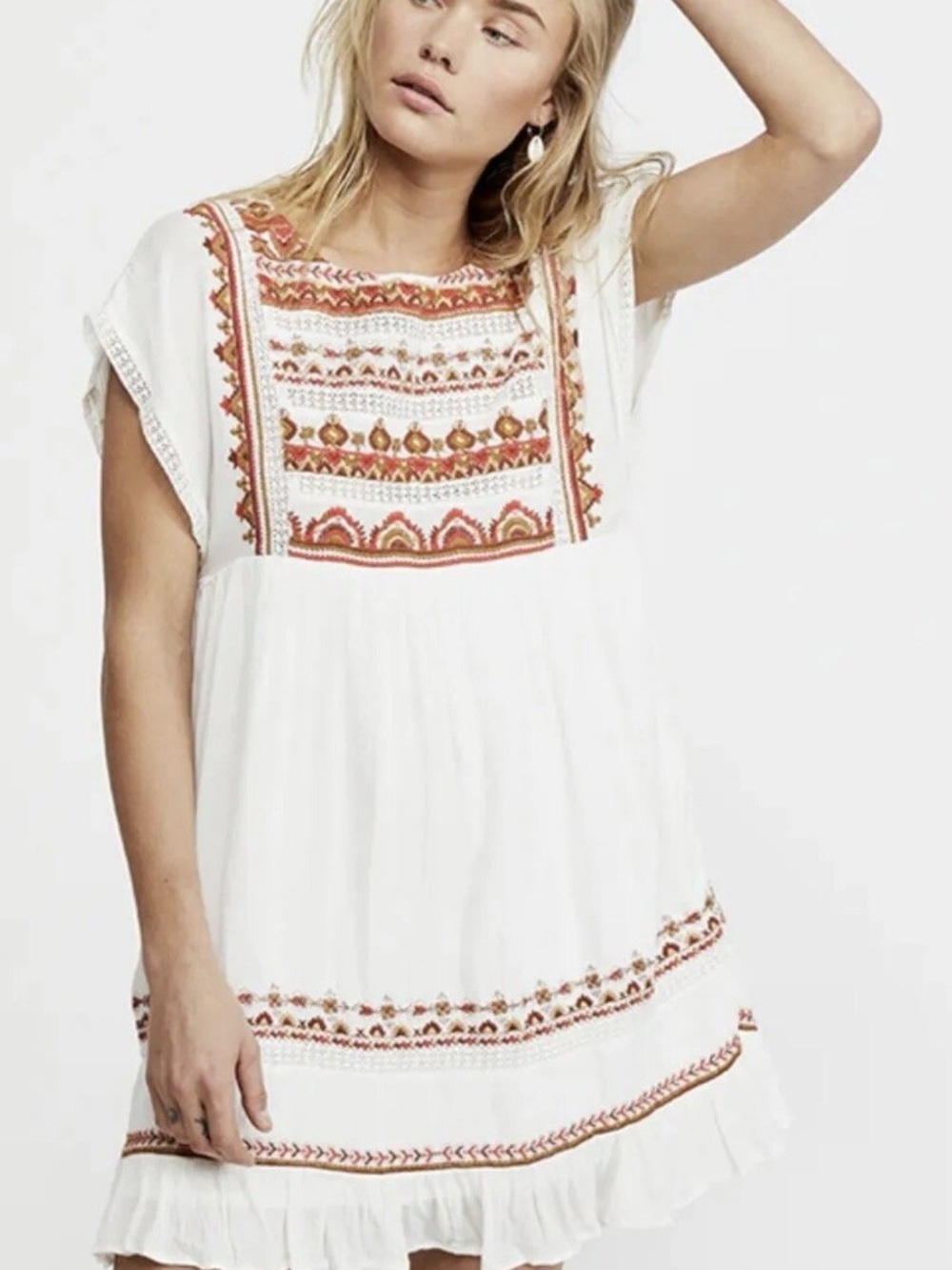 Free People Sunrise Wanderer Mini Dress